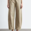 Baumwoll-Twill-Hose mit geradem Bein