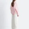 Baumwoll-Twill-Hose mit geradem Bein