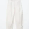 Baumwoll-Twill-Hose mit geradem Bein