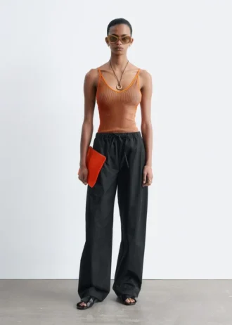 Baumwoll-Twill-Hose mit Kordelzug