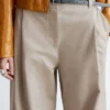 Baumwollhose mit Bundfalten