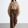 Baumwollhose mit Pressfalte