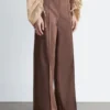 Baumwollhose mit Pressfalte