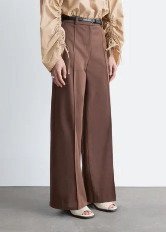Baumwollhose mit Pressfalte