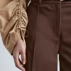 Baumwollhose mit Pressfalte