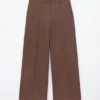 Baumwollhose mit Pressfalte