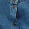 Übergroße Jeans-Bluse