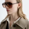 Übergroße Sonnenbrille für Piloten