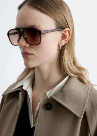 Übergroße Sonnenbrille für Piloten