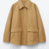 Übergroße Utility-Jacke mit Kordelzug