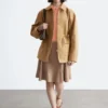Übergroße Utility-Jacke mit Kordelzug