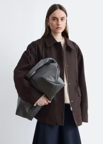 Übergroße Utility-Jacke mit Kordelzug