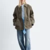 Übergroße Utility-Jacke mit Kordelzug