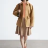 Übergroße Utility-Jacke mit Kordelzug