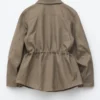 Übergroße Utility-Jacke mit Kordelzug