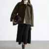 Übergroße Wolljacke