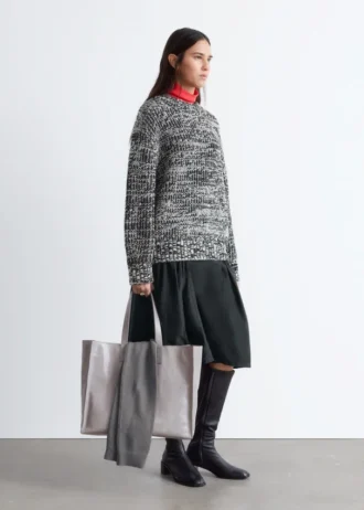 Übergroßer Wollpullover