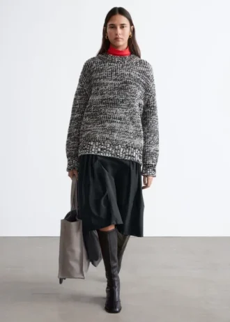 Übergroßer Wollpullover
