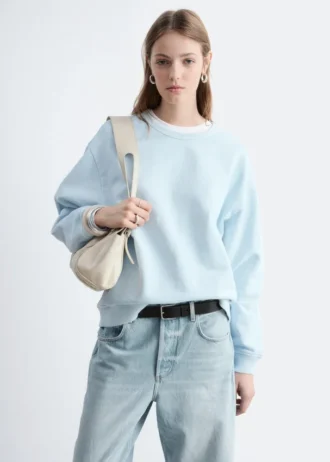 Übergroßes Sweatshirt aus Baumwolljersey