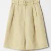 Bermudashorts mit Falten