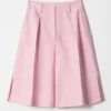 Bermudashorts mit Falten