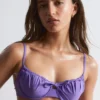 Bikini-Oberteil mit Bügel und Schleifendetail