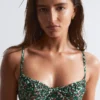 Bikini-Oberteil mit Bügel und Schleifendetail