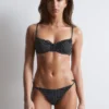 Bikini-Oberteil mit Bügel und Schleifendetail