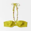 Bikini-Oberteil mit Perlenverzierung im Balconette-Stil