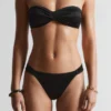 Bikini-Slip mit Rüschen