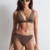 Bikini-Slip mit hoher Taille