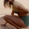 Bikini-Slip mit hoher Taille