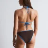 Triangel-Bikini-Oberteil mit Kontrastbesatz