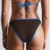 Bikini-Slip mit Kontrastbesatz
