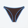 Bikini-Slip mit Kontrastbesatz