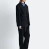 Blazer mit Kordel-Gürtel aus Wolle