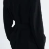 Blazer mit Kordel-Gürtel aus Wolle