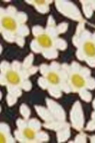 Blumenmuster-Hemd mit Bindebändern