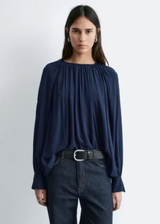 Bluse mit Ballonärmeln