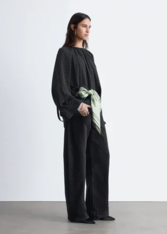 Bluse mit Ballonärmeln