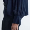 Bluse mit Ballonärmeln