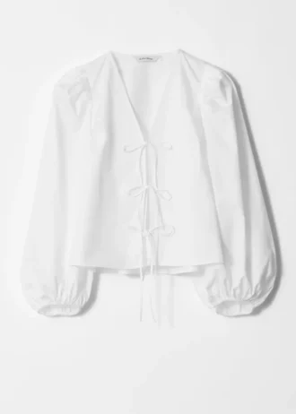 Bluse mit Bindeband