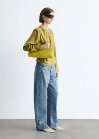 Bluse mit gerafftem Gürtel