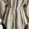 Bluse mit gerafftem Rücken