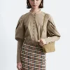 Bluse mit Puffärmeln