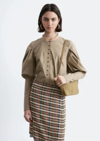 Bluse mit Puffärmeln