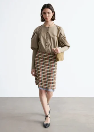 Bluse mit Puffärmeln