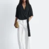 Bluse mit Wickelausschnitt