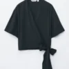 Bluse mit Wickelausschnitt