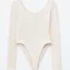 Bodysuit mit U-Ausschnitt